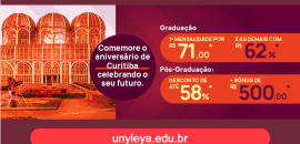 Veja o desconto da Faculdade Unyleya para o mês de março em Curitiba
